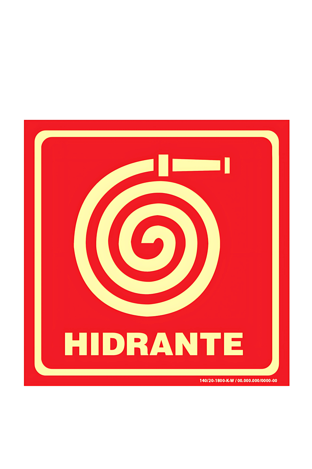 Placa Hidrante Fotoluminescente