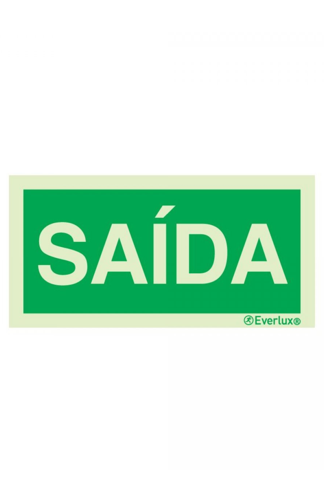 Placa saída à direita Fotoluminescente