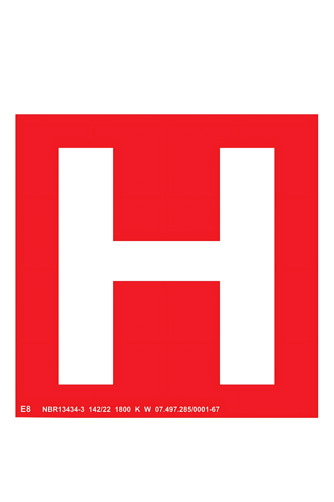 Placa hidrante Fotoluminescente